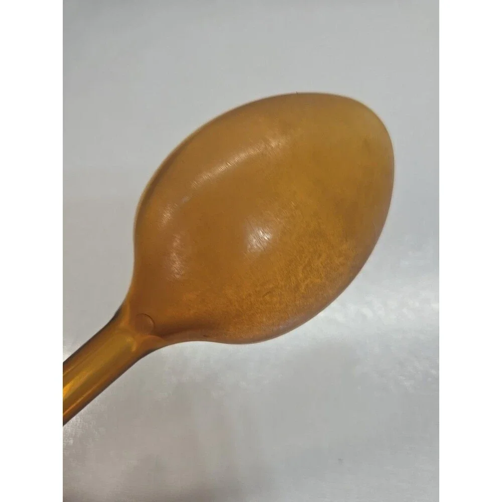 Vintage ULTRATEMP Serving Spoon Amber Plastic Robinson Knife Co 2102 USA